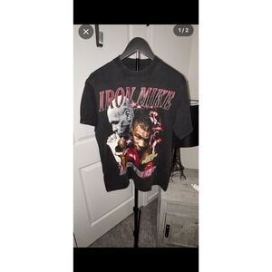 NWT Iron Mike Tyson Vintage Graphic T Shirt Black "Baddest on the Planet" SZ S